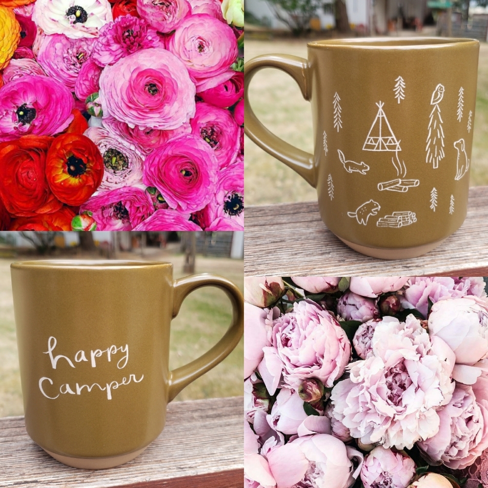 PetShop by Fringe Studio 'Happy Camper' And Camping Themed Coffee Mug